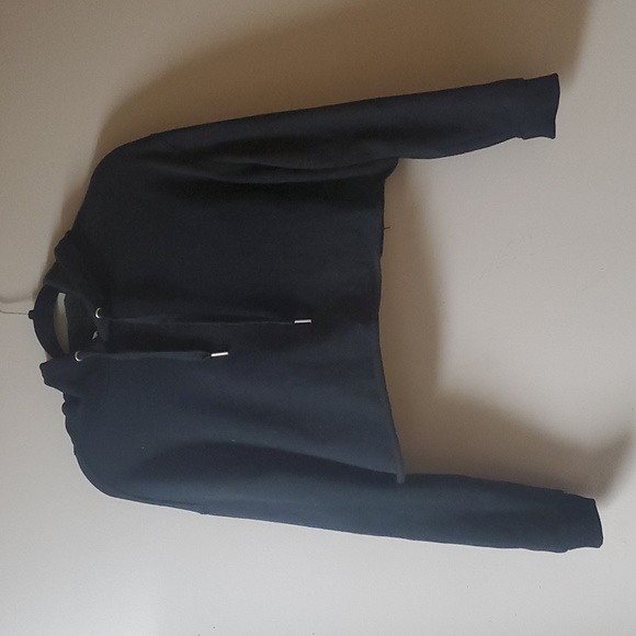 $8 Add On Black Cropped Hoodie - Picture 1 of 2